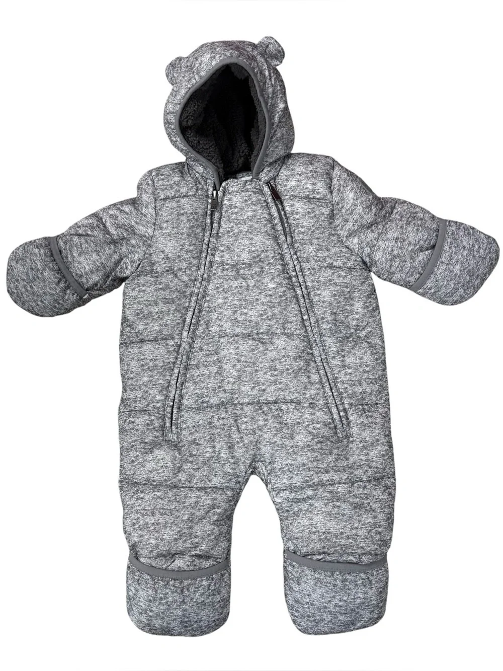 Baby Gap Puffer Snowsuit Size 0-6 Months Newborn Fleece Lined Water Resistant
